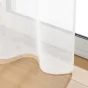 Lot de 2 Voilages carré à oeillets  240 x 240 cm voile sable Lissea Blanc