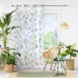 Panneau a oeillets 140 x 240 cm voile sable imprime envolia Sans