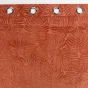 Rideau occutant 140 x 240 cm en velours relief Analia Terracotta