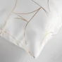 Coussin dehoussable compresse 60 x 60 cm polyester imp. metallise louxor Blanc