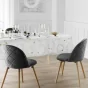 Nappe rectangle 150 x 300 cm polyester imprime metallise star Blanc/or