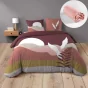 Pack parure de couette 220 x 240 cm Canyon + drap housse (140) Rose
