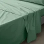 Drap plat 1 pers. 180 x 290 cm percale de coton 78 fils Tilleul