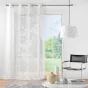 Panneau a oeillets 137 x 280 cm voile sable imprime lunile Naturel