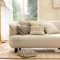 Lot de 2 Coussins Déhoussables 45x45 cm - Polycoton Imprimé Métallisé Anassia