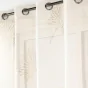 Voilage à Œillets grande hauteur - 140 x 280 cm - Voile Sable avec Appliqué Lotus