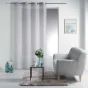 Panneau a oeillets 140 x 240 cm voile sable raye esther Gris