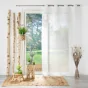Panneau a oeillets 135 x 240 cm voile sable+top brode yaelle Sans