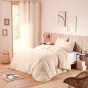 Housse de couette 240 x 220 cm en gaze de coton naturelle + 2 taies Naturel