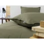 Taie d'oreiller flanelle 50 x 70 cm candice romarin Kaki