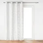 Rideau a oeillets 135 x 260 cm velours devore geolia Blanc