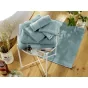 Serviette 70 x 130 cm garance bleu glacier Bleu