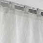 Paire droite passants 2 x 60 x 160 cm polycoton selena Gris