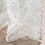 Voilage a oeillets 140 x 240 cm voile sablé imprimé metallisé Majestia