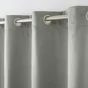 Rideau a oeillets 140 x 260 cm isolant/velours relief polarchic Gris