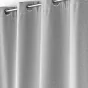 Lot de 2 Rideaux à oeillets 140 x 260 cm doublé polaire isolant Jupiter Gris