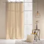 Rideau a oeillets 140 x 260 cm polyester imprime metallisé Louxor Beige