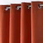 Lot de 2 rideaux petite hauteur 140 x 180 cm Polyester Essentiel Orange