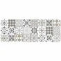 Tapis deco rectangle 45 x 120 cm mousse imprimee salou Naturel