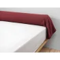 Taie de traversin gaze de coton 85 x 185 cm gaia lie de vin Bordeaux