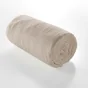 Drap housse 2 personnes 160 x 200 cm double gaze coton 57 fils Angelia Sable