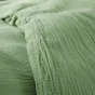 Housse de Couette 140 x 200 cm + 1 Taie "Avy" en Gaze de Coton Olive