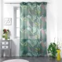 Voilage a oeillets 140 x 240 cm voile sablé imprime Assana Kaki
