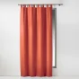 Lot de 2 Rideaux à passant 140 x 260 cm Essentiel Terracotta