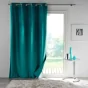 Lot de 2 Rideaux 100% occultant 135 x 260 cm en velours Velounight Emeraude