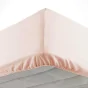 Drap housse 140 x 190 cm bonnet 30 cm Mmicrofibre Oscar Nude