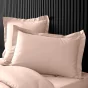 Taie d'oreiller vp 50 x 70 cm percale uni 78 fils percaline  +p. bourdon Nude
