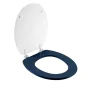 Abattant wc charnieres metal 37.5 x 46 cm mdf imprime Labyrinthe