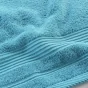 Serviette de toilette 50 x 90 cm eponge unie tendresse Bleu Paon
