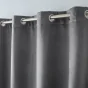 Rideau isolant thermique a oeillets 140 x 260 cm isolant/velours relief Polarchic Anthracite