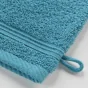 2 gants de toilette 15 x 21 cm eponge unie tendresse Bleu Paon