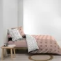 Parure 3 p. 240 x 220 cm imprime 57 fils allover tahina Rose