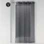 Lot de 2 Voilages 140 x 240 cm pois métallisés Orion Anthracite