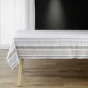 Nappe rectangle 140 x 240 cm coton/polyes recycle tisse Melina