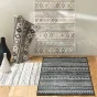 Tapis rectangle 68 x 110 cm viscose tissee tallulah Naturel