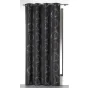 Lot de 2 rideaux tamisant 140 x 260 cm imprimé Bully Anthracite