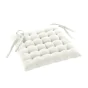 Assise matelassee 38 x 38 cm coton/polyester recycle grs twily Blanc