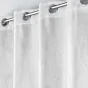 Lot de 2 Rideaux occultant 135 x 240 cm Imprimé ton sur ton Mélodie Blanc