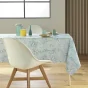 Nappe rectangle 145 x 240 cm polyester imprime canarie Sauge