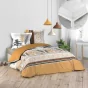 Pack parure de couette 240 x 220 cm Calvinia + drap housse 140 x 190 x 30 Blanc