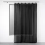 Panneau a anneaux 140 x 240 cm voile tisse linka Noir