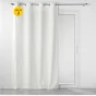 Lot de 2 Rideaux tamisant à oeillets 140 x 260 cm velours relief Velouriane Blanc