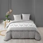 Housse de couette 260 x 240 cm coton 57 fils + 2 taies Lova