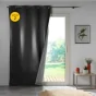 Lot de 2 rideaux isolant phonique thermique occultant 140 x 260 cm Darko Gris