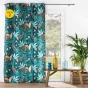 Lot de 2 Rideaux a oeillets 140 x 260 cm polyester imprimé Tilda Vert