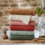 Drap de Douche Gaïa 70 x 130 cm – Gaze de Coton Unie Romarin
